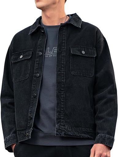 Men's Regular-Fit Low Stretch Denim Jacket