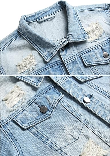 Men's Lapel Sherpa Fleece Lined Thicken Denim Jean Trucker Jacket Coats